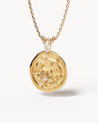 Yellow Gold Vermeil Serene Lotus Necklace