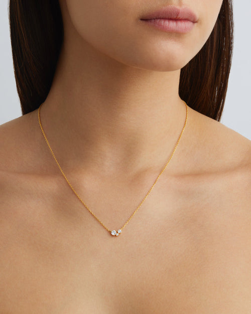 Yellow Gold Vermeil Whispers of Love Necklace