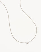 White Gold Vermeil Whispers of Love Necklace