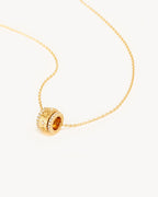 Yellow Gold Vermeil I Am Enough Spinning Meditation Necklace