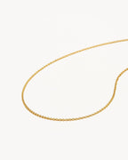 Yellow Gold Vermeil 18" Fine Rolo Chain Necklace