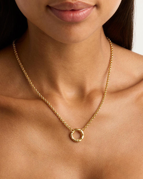 Yellow Gold Vermeil Horizon Annex Link Necklace