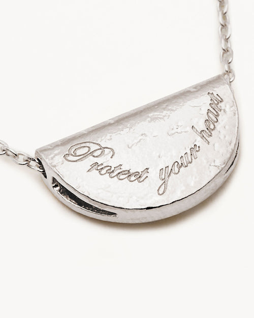 White Gold Vermeil Lotus Birthstone Necklace - August - Peridot