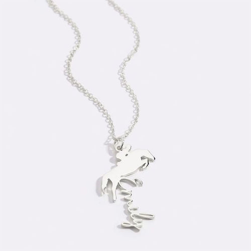 Equestrian Name Necklace