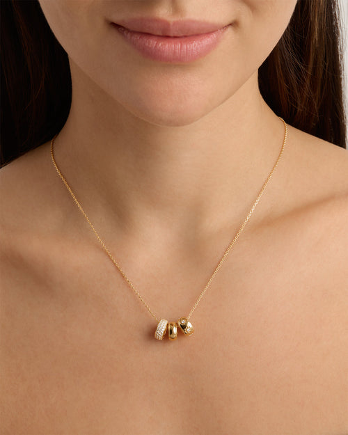 Yellow Gold Vermeil Live in Light Petal Charm
