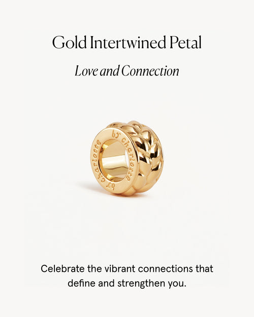Yellow Gold Vermeil Intertwined Petal Charm
