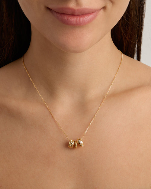 Yellow Gold Vermeil In Bloom Petal Charm