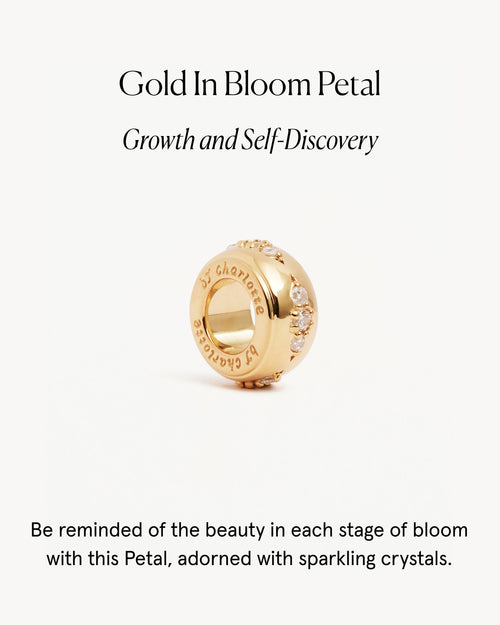Yellow Gold Vermeil In Bloom Petal Charm