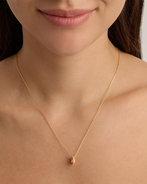 Yellow Gold Vermeil Halo Petal Charm