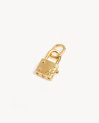 Yellow Gold Vermeil Promise of Us Lotus Padlock Pendant