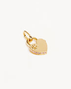 Yellow Gold Vermeil Connected Hearts Padlock Pendant