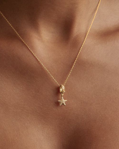 Yellow Gold Vermeil By the Sea Starfish Pendant