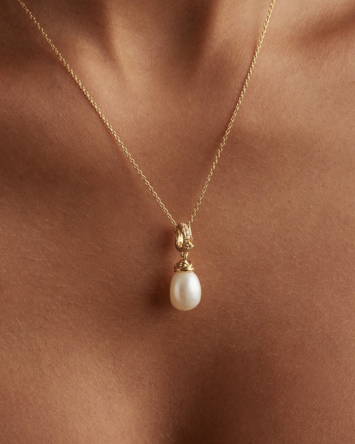 Yellow Gold Vermeil Whispers of Tranquillity Pearl Pendant