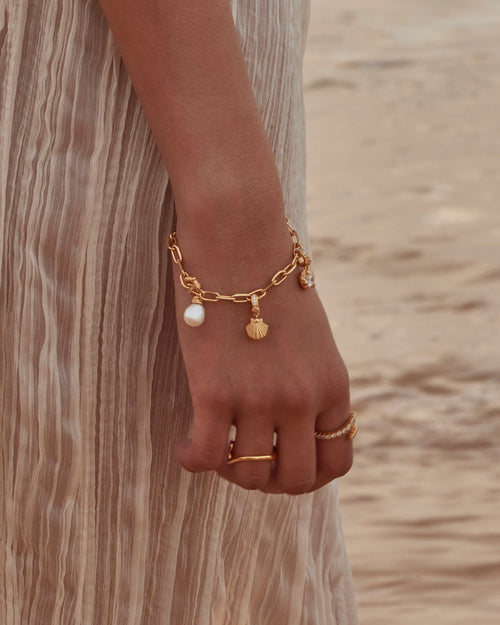 Yellow Gold Vermeil Whispers of Tranquillity Pearl Pendant