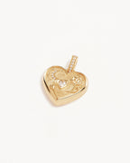 Yellow Gold Vermeil Blooming Together Large Heart Locket Pendant