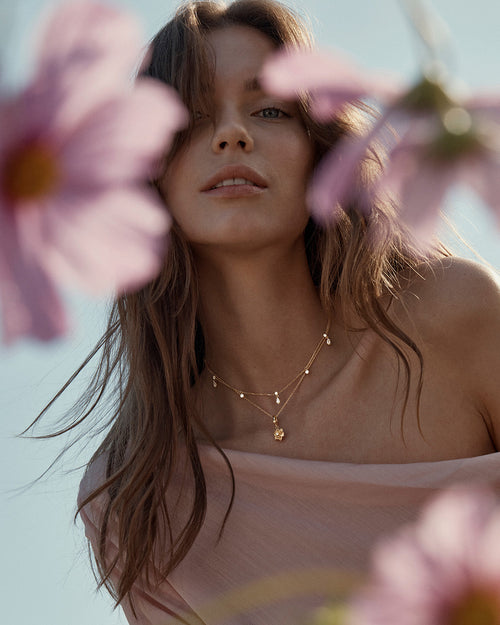 Yellow Gold Vermeil Bloom Within Lotus Pendant