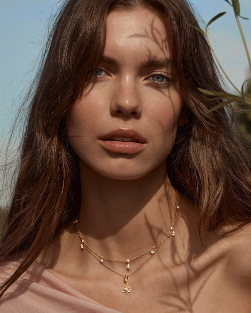 Yellow Gold Vermeil Bloom Within Lotus Pendant