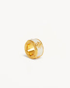 Yellow Gold Vermeil Born to Bloom Enamel Petal - Bone