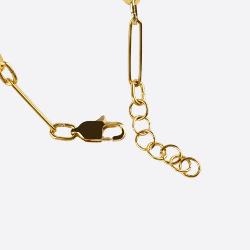 Personalized Paperclip Name Bracelet