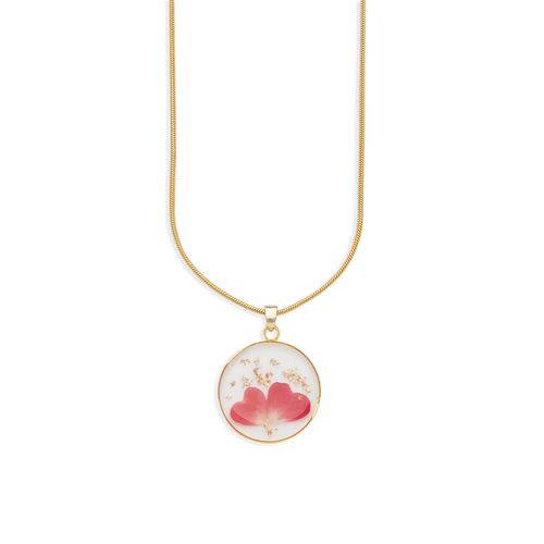 Pressed Birth Flower Necklace