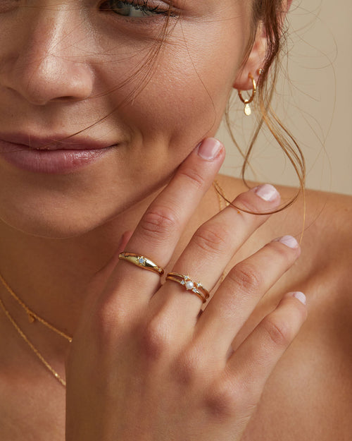 Yellow Gold Vermeil Wish Ring