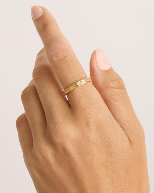 Yellow Gold Vermeil Stardust Ring