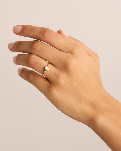 Yellow Gold Vermeil Adored Ring