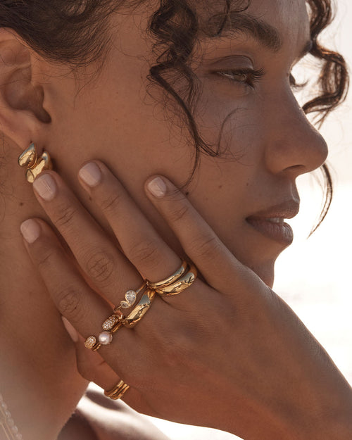 Yellow Gold Vermeil Adored Ring