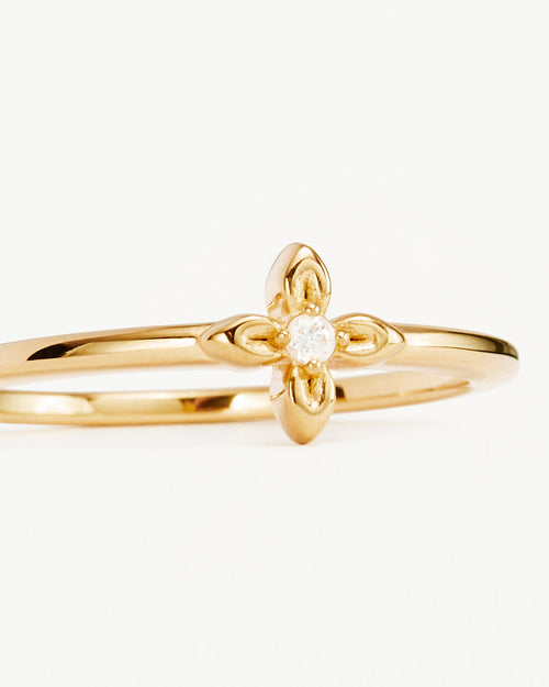 Yellow Gold Vermeil Live in Light Ring