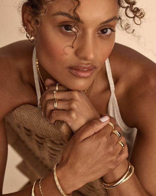 Yellow Gold Vermeil Live in Light Ring