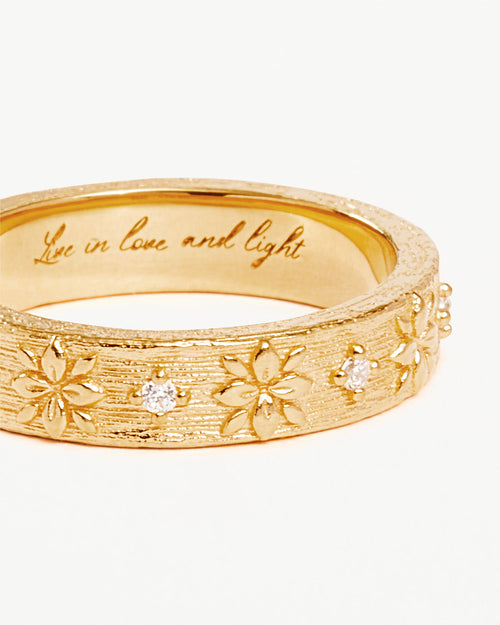 Yellow Gold Vermeil Live in Grace Ring