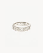 White Gold Vermeil Live in Grace Ring