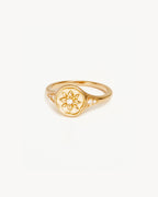 Yellow Gold Vermeil Live in Love Ring