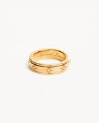 Yellow Gold Vermeil I Am Loved Spinning Meditation Ring