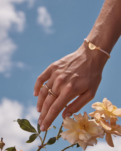 Yellow Gold Vermeil Kindred Birthstone Ring - January