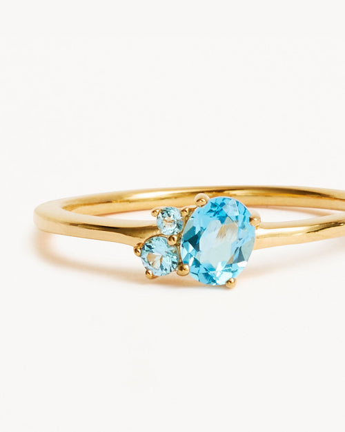 Yellow Gold Vermeil Kindred Birthstone Ring - March