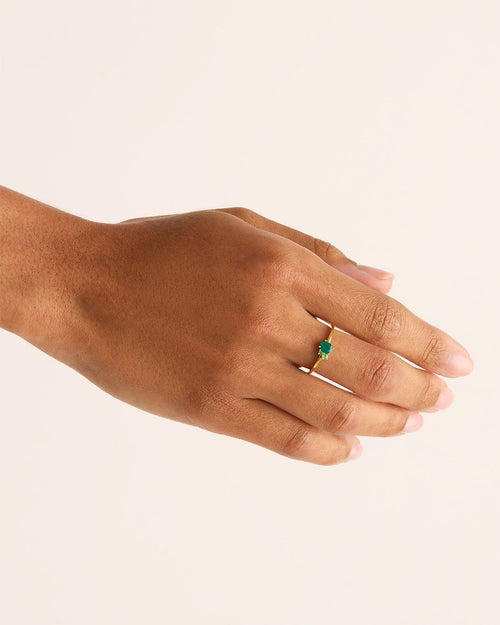 Yellow Gold Vermeil Kindred Birthstone Ring - May