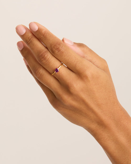 Yellow Gold Vermeil Kindred Birthstone Ring - July