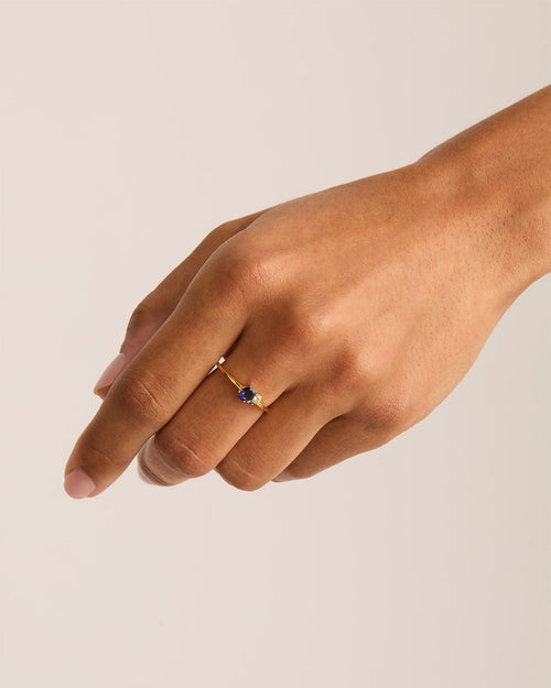 Yellow Gold Vermeil Kindred Birthstone Ring - September