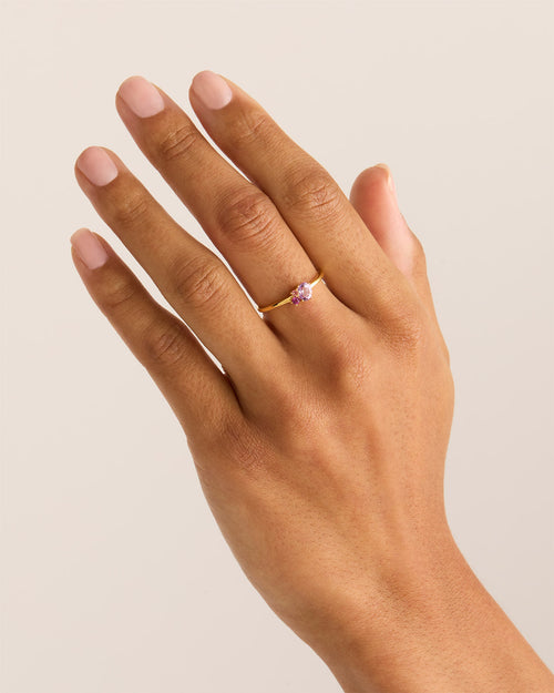 Yellow Gold Vermeil Kindred Birthstone Ring - October