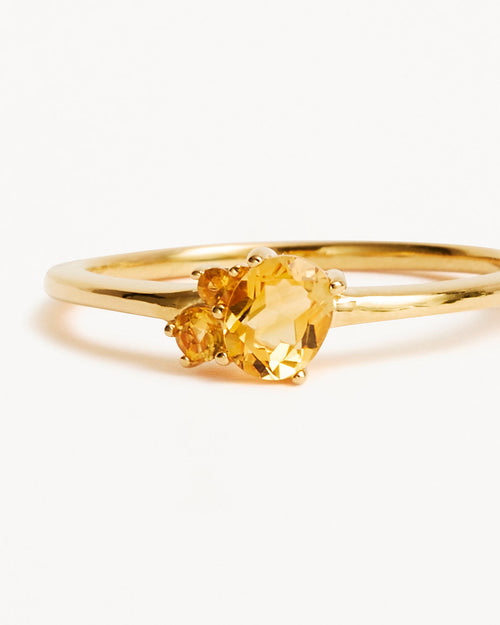 Yellow Gold Vermeil Kindred Birthstone Ring - November