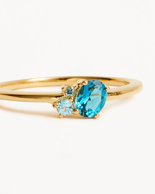 Yellow Gold Vermeil Kindred Birthstone Ring - December