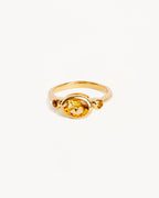 Yellow Gold Vermeil Radiant Soul Ring - Sun