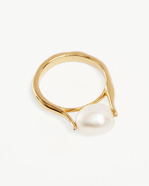 Yellow Gold Vermeil Harmony Pearl Ring