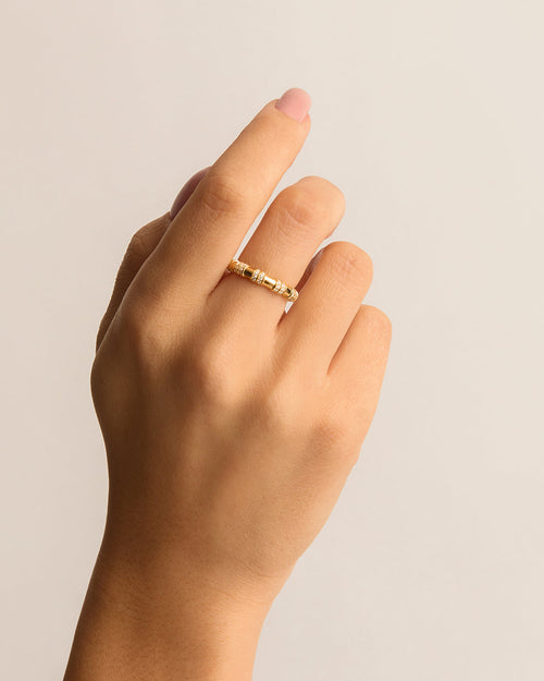 Yellow Gold Vermeil Shine Bright Ring