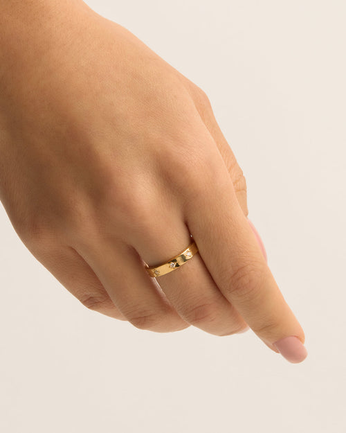 Yellow Gold Vermeil Infinite Light Ring