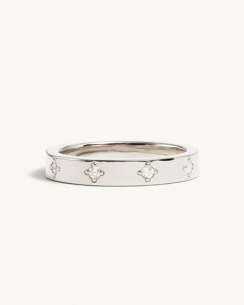 White Gold Vermeil Infinite Light Ring