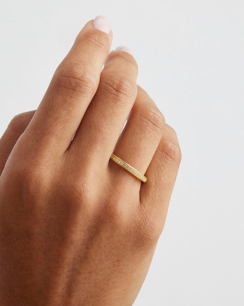 Yellow Gold Vermeil With Love Ring