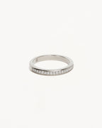 White Gold Vermeil With Love Ring