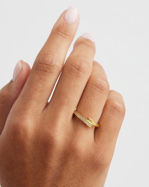 Yellow Gold Vermeil Connection Ring